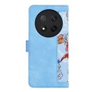 Husa tip carte pentru  Honor Magic 7 Lite, functie stand si port carduri, Albastru