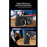 Husa pentru Honor Magic 7 Pro cu protecție pentru cameră și suport magnetic integrat Ring Shockproof - mov