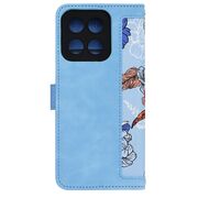 Husa tip carte pentru  Honor X5B, functie stand si port carduri, Albastru