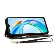 Husa tip carte pentru  Honor X5B, functie stand si port carduri, Negru