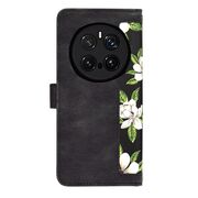 Husa tip carte pentru Honor Magic 7 Pro, functie stand si port carduri, Negru