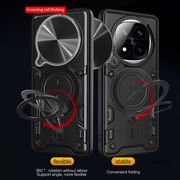 Husa pentru Honor Magic 7 Pro cu protecție pentru cameră și suport magnetic integrat Ring Shockproof - negru