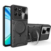 Husa pentru  Honor X5B cu protecție pentru cameră și suport magnetic integrat Ring Shockproof, Negru