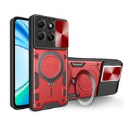 Husa pentru  Honor X5B cu protecție pentru cameră și suport magnetic integrat Ring Shockproof, Rosu