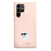 Husa premium pentru  Samsung Galaxy S23 Ultra 5G Karl Lagerfeld superior quality - Roz deschis