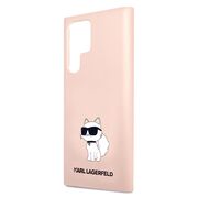 Husa premium pentru  Samsung Galaxy S23 Ultra 5G Karl Lagerfeld superior quality - Roz neon