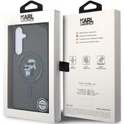 Husa premium pentru  Samsung Galaxy S24 Ultra Karl Lagerfeld compatibila Magsafe - Negru denim
