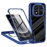 Pachet 360: Husa cu folie integrata pentru Xiaomi Redmi Note 14 Pro 5G, Note 14 Pro+ Plus Cover360 fata / spate - Albastru