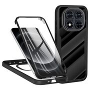 Pachet 360: Husa cu folie integrata pentru Xiaomi Redmi Note 14 Pro 5G, Note 14 Pro+ Plus Cover360 fata / spate - Negru