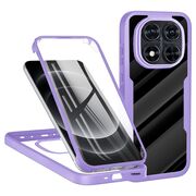 Pachet 360: Husa cu folie integrata pentru Xiaomi Redmi Note 14 Pro 5G, Note 14 Pro+ Plus Cover360 fata / spate - Mov