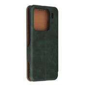 Husa tip carte pentru Xiaomi 15 Pro Smart Wallet fata - spate protectie 360 - Verde