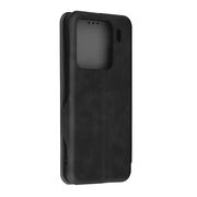 Husa tip carte pentru Xiaomi 15 Pro Smart Wallet fata - spate protectie 360 - Negru