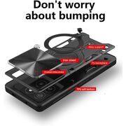Husa pentru  Xiaomi 15 Pro cu protecție pentru cameră și suport magnetic integrat Ring Shockproof, Roz