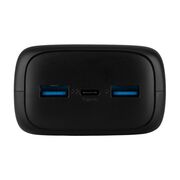Baterie externa 2x USB, Type-C, 20W, 30000 mAh, LCD Display Fixed Power Bank Zen, FIXZEN-30-BK