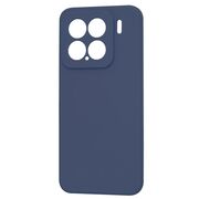 Husa pentru  Xiaomi 15 Liquid Silicone, subțire, captusita cu microfibra, anti amprentă, protectie cameră foto, Albastru