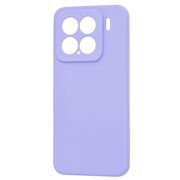 Husa pentru  Xiaomi 15 Liquid Silicone, subțire, captusita cu microfibra, anti amprentă, protectie cameră foto, Lavanda