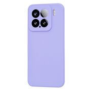 Husa pentru  Xiaomi 15 Liquid Silicone, subțire, captusita cu microfibra, anti amprentă, protectie cameră foto, Lavanda