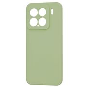 Husa pentru  Xiaomi 15 Liquid Silicone, subțire, captusita cu microfibra, anti amprentă, protectie cameră foto, Verde