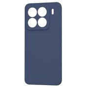 Husa pentru  Xiaomi 15 Pro Liquid Silicone, subțire, captusita cu microfibra, anti amprentă, protectie cameră foto, Albastru