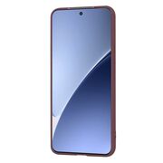 Husa pentru  Xiaomi 15 Pro Liquid Silicone, subțire, captusita cu microfibra, anti amprentă, protectie cameră foto, Bordeaux