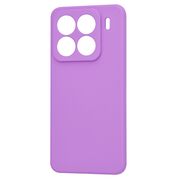 Husa pentru  Xiaomi 15 Pro Liquid Silicone, subțire, captusita cu microfibra, anti amprentă, protectie cameră foto, Mov