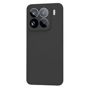 Husa pentru  Xiaomi 15 Pro Liquid Silicone, subțire, captusita cu microfibra, anti amprentă, protectie cameră foto, Negru