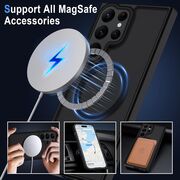 Husa pentru  Samsung Galaxy S25 Ultra cu MagSafe, Ghost Series, frosted - Albastru