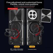 Husa pentru  OnePlus 13 Ring Armor Kickstand Tough Rugged Cover cu protectie camera, Rosu