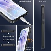 Pachet 360: Husa cu folie integrata pentru  Samsung Galaxy A36 Cover360 fata / spate - Negru