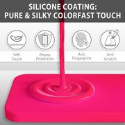 Husa pentru Samsung Galaxy S25 Ultra Liquid Silicone, subțire, captusita cu microfibra, anti amprentă, protectie cameră foto, Fucsia