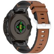Curea pentru Garmin Fenix 5/5 Plus 6/6 Pro/7/Forerunner 935/945/955/Approach S60/S62 22 mm Quickfit Premium - Maro
