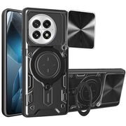 Husa pentru  OnePlus 13 cu protecție pentru cameră și suport magnetic integrat Ring Shockproof, Negru