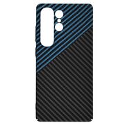 Husa pentru  Samsung Galaxy S25 Ultra CarbonFiber UltraSlim, Lightweight, Albastru inchis