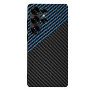 Husa pentru  Samsung Galaxy S25 Ultra CarbonFiber UltraSlim, Lightweight, Albastru inchis