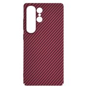 Husa pentru  Samsung Galaxy S25 Ultra CarbonFiber UltraSlim, Lightweight, Rosu