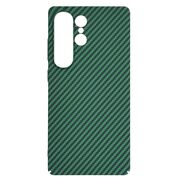 Husa pentru  Samsung Galaxy S25 Ultra CarbonFiber UltraSlim, Lightweight, Verde