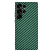 Husa pentru  Samsung Galaxy S25 Ultra CarbonFiber UltraSlim, Lightweight, Verde
