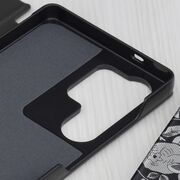 Husa pentru  Samsung Galaxy S25 Ultra tip carte, Smart View, negru