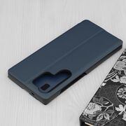 Husa pentru  Samsung Galaxy S25 Ultra tip carte, Smart View, Albastru