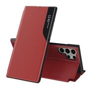 Husa pentru  Samsung Galaxy S25 Ultra tip carte, Smart View, Rosu