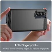 Husa pentru Realme GT 7 Pro Carbon Liquid Silicone, Negru