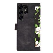 Husa tip carte pentru  Samsung Galaxy S25 Ultra, functie stand si port carduri, Negru