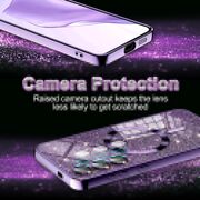 Husa pentru  Samsung Galaxy S25 cu MagSafe Sparkle Glare Detachable Layer, cu protectie lentile - Negru