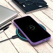 Husa pentru  Samsung Galaxy S25+ Liquid Silicone, subțire, captusita cu microfibra, anti amprentă, protectie cameră foto, Mov