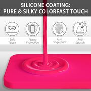 Husa pentru  Samsung Galaxy S25+ Liquid Silicone, subțire, captusita cu microfibra, anti amprentă, protectie cameră foto, Fucsia