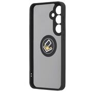 Husa de protectie pentru  Samsung Galaxy S25+ premium cu inel stand rotativ, suport magnetic si bumper anti-alunecare - Negru