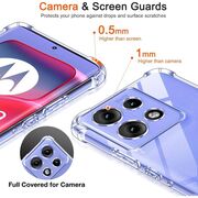 Husa pentru  Motorola Moto G15 / G15 Power Slim Anti-Shock 1.5mm reinforced 4 corners, Transparent