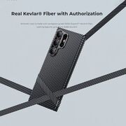 Husa pentru  Samsung Galaxy S24 Ultra compatibila MagSafe High Grade Aramid Fiber Series - negru royal