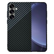 Husa pentru  Samsung Galaxy S25+ CarbonFiber UltraSlim, Lightweight, Gri