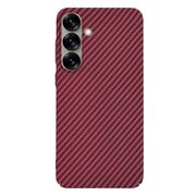 Husa pentru  Samsung Galaxy S25+ CarbonFiber UltraSlim, Lightweight, Rosu